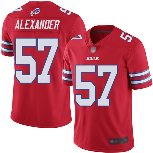 Men Buffalo Bills 57 Lorenzo Alexander Limited Red Rush Vapor Untouchable NFL Jersey